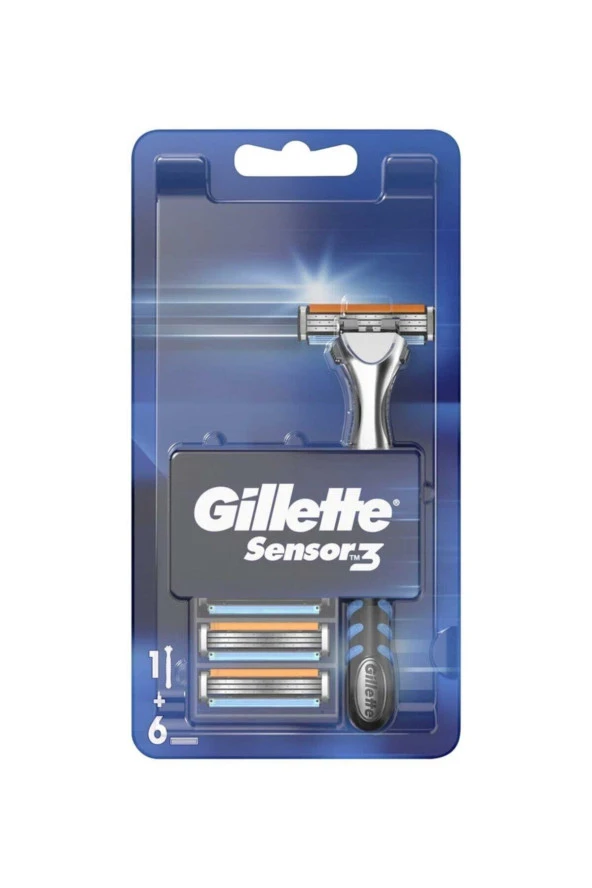 Gillette Sensor3 Makine + 6 Yedek