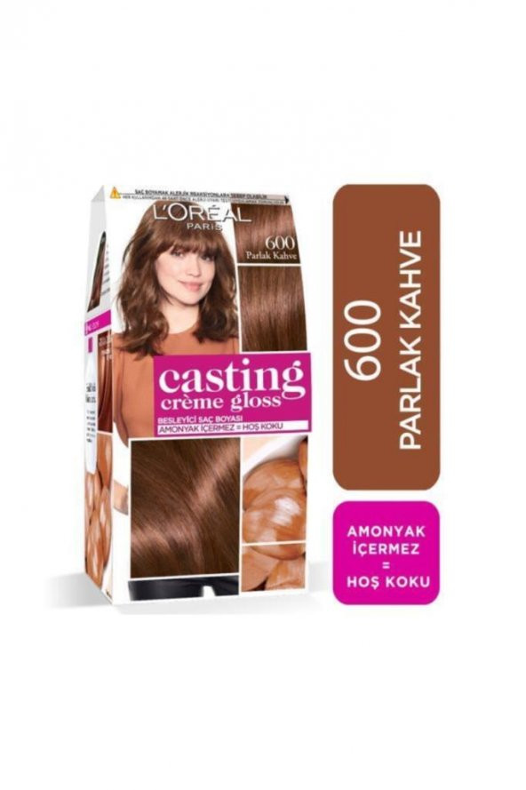 LOréal Paris Casting Crème Gloss Saç Boyası - 600 Parlak Kahve - 1