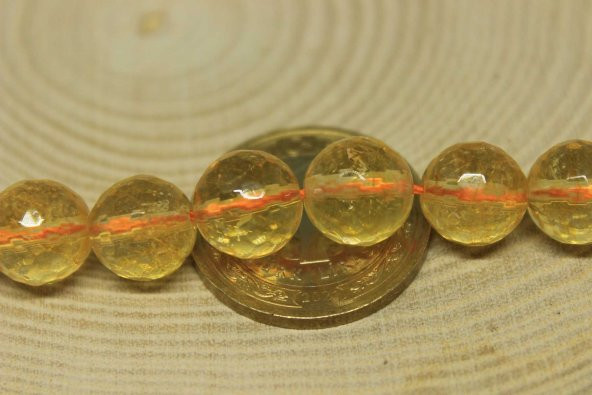 Sitrin Taşı Faset Kesim 10.5-11mm Aralığı/adet ürün görseli