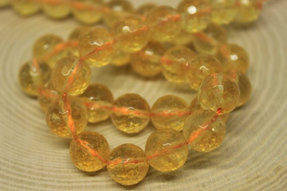 Sitrin Taşı Faset Kesim 10.5-11mm Aralığı/adet - Resim 2