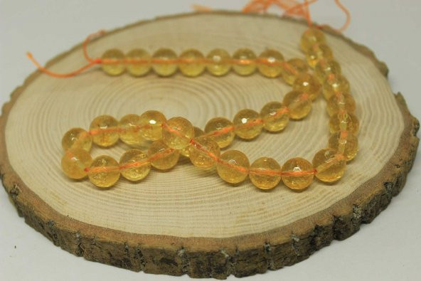 Sitrin Taşı Faset Kesim 10.5-11mm Aralığı/adet - Resim 4