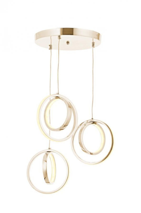 Eray Aydınlatma 1909-3 Sarı 3 lü Led Avize ürün görseli 1