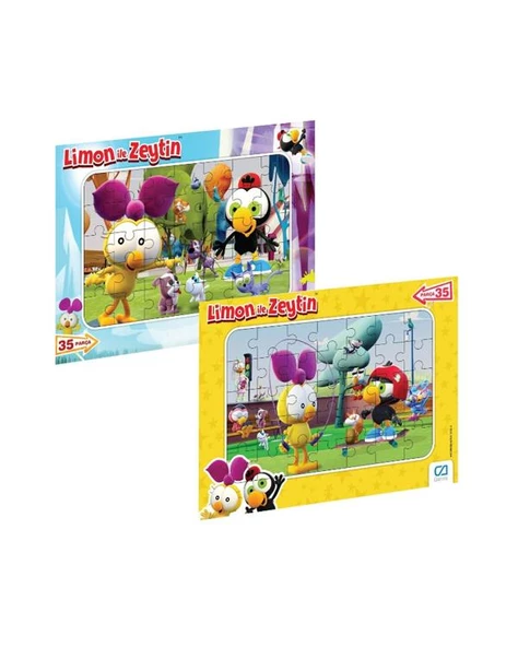 Limon İle Zeytin 35 Parça Frame Puzzle 2li Set