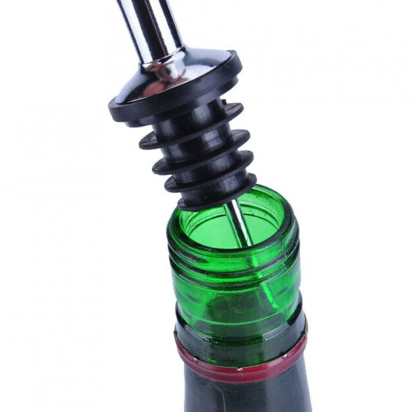 METAL ŞİŞE UCU TIPASI YAĞDANLIK UCU DAMLALIK BARMEN KOKTEYL ŞARAP TIPA HAVALANDIRICI - 4