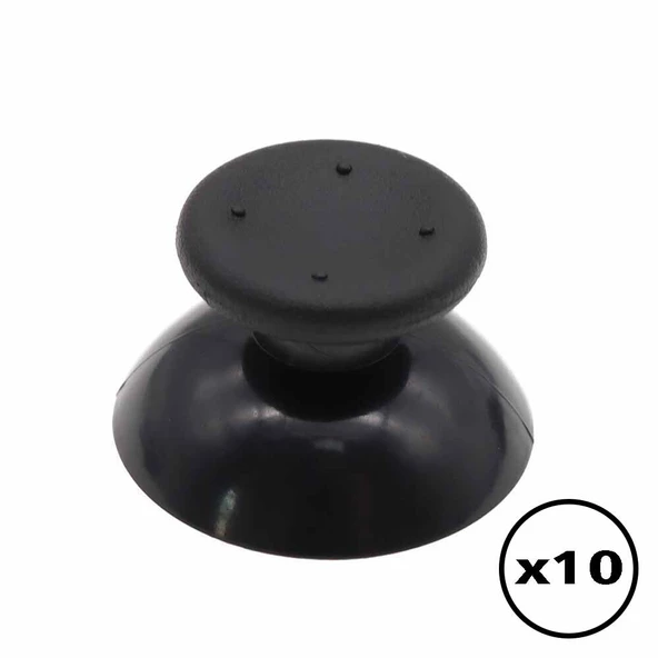 10 ADET XBOX 360 İçin Analog Başlık XBOX 360 Analog Topuz XBOX 360 Kol Tamiri Yedek Parça Siyah Renk ürün görseli