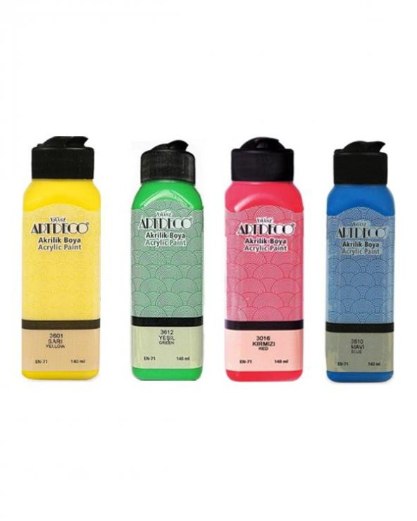 Artdeco 4’lü 140 ml Akrilik Boya Seti