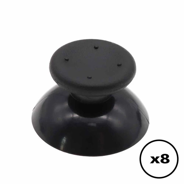 8 ADET XBOX 360 Analog Başlık XBOX 360 Topuz Siyah Renk XBOX 360 Kol Tamiri Yedek Parça Analog Cap ürün görseli