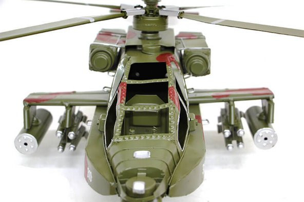El Yapımı Metal Helikopter Maketi - 3