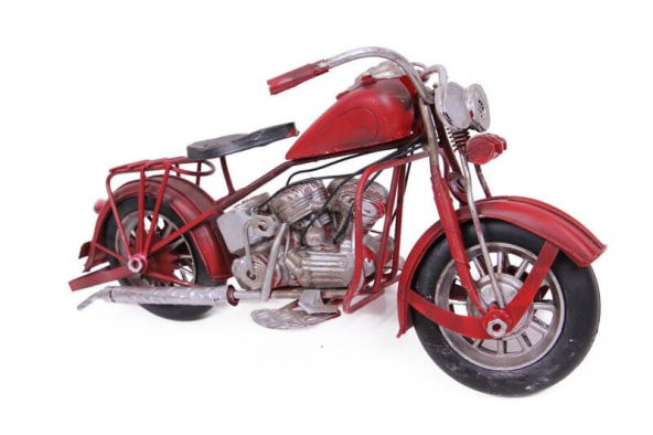 El Yapımı Dekoratif Metal Motosiklet