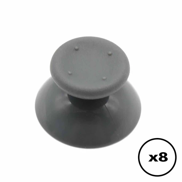 8 ADET XBOX 360 Analog Topuz XBOX 360 İçin Analog Başlık Gri Renk XBOX 360 Kol Tamiri Yedek Parça - 1