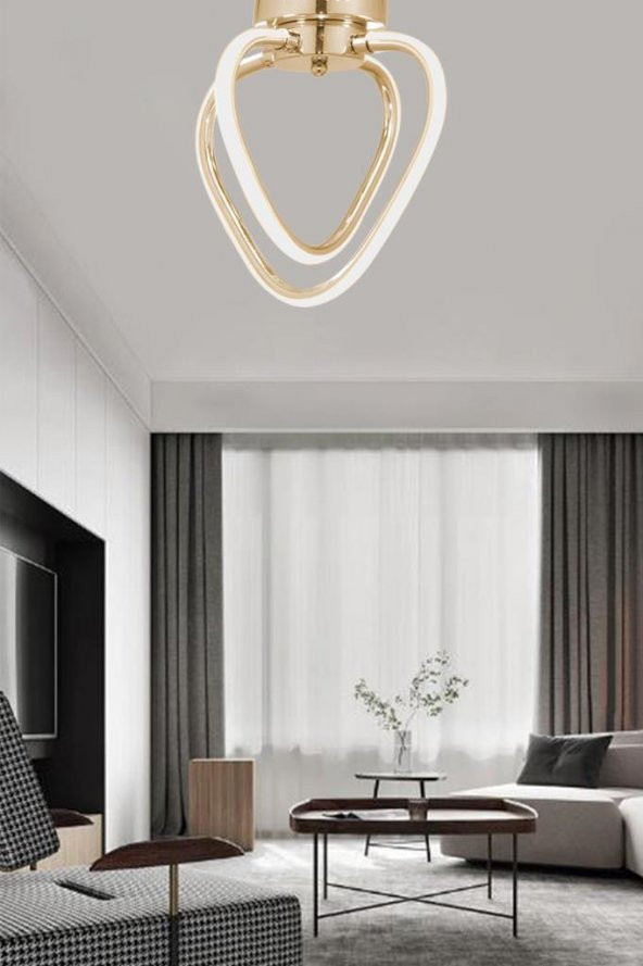 Eray Aydınlatma 5259-1 Ledli Plofonyer Sarı Avize - Resim 2