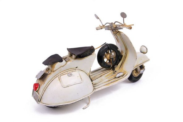 El Yapımı Dekoratif Metal Scooter - 3