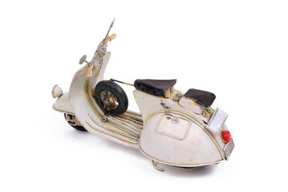 El Yapımı Dekoratif Metal Scooter - 4