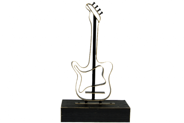 Ahşap Standlı Gitar Biblo - 2