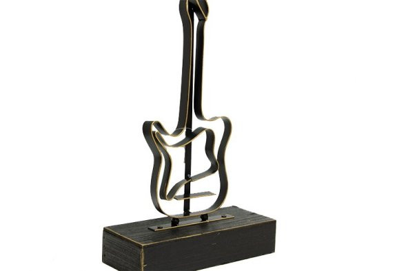 Ahşap Standlı Gitar Biblo - 3