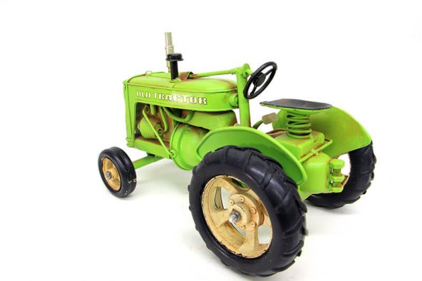 Dekoratif Metal Traktör El Yapımı - 4