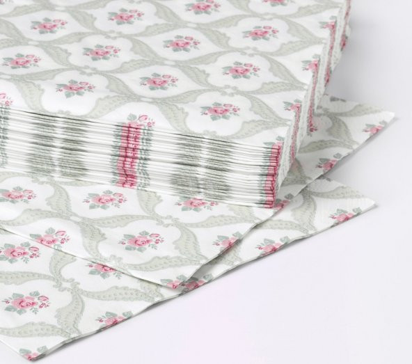 Ikea Förvantad Çiçek Desenli Peçete 33X33 Cm 30 Adet - 3