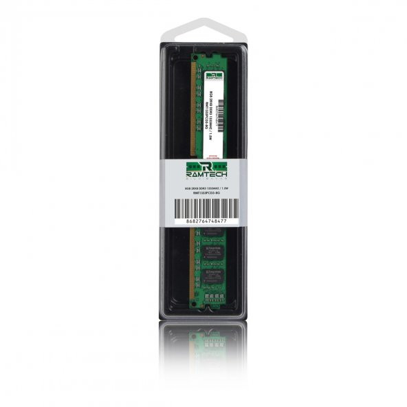 Ramtech 8gb DDR3 1333Mhz INTEL ve AMD İşlemcilere Uyumlu Masaüstü Ram 1.5w - 2