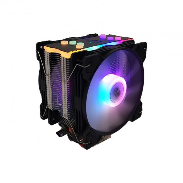 Snowman T4 CPU soğutucu Fan RGB Light Board Çift Fan - 2
