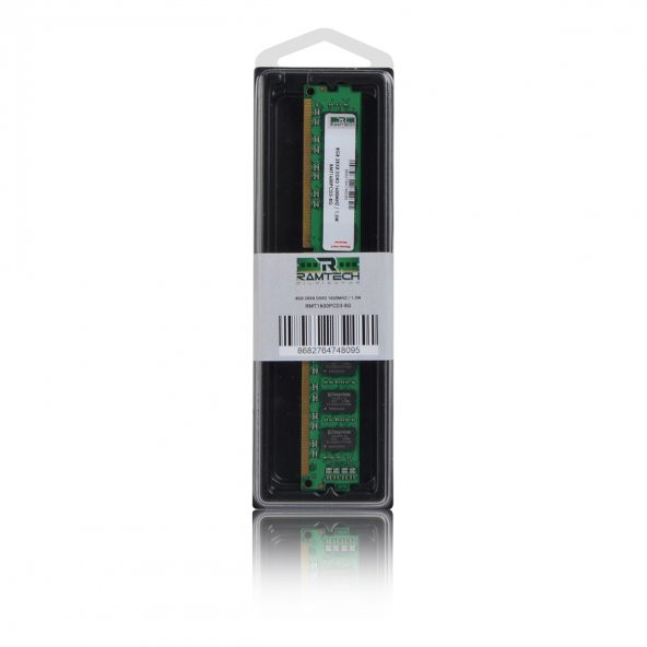 Ramtech 8gb DDR3 1600Mhz INTEL ve AMD İşlemcilere Uyumlu Masaüstü Ram 1.5w - 2