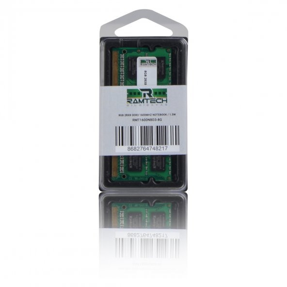 Ramtech 8GB DDR3 1600MHz INTEL ve AMD İşlemcilere Uyumlu 1.5 V Notebook Ram - 2