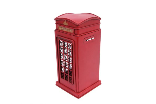 El Yapımı Londra Telefon Kulübesi Kumbara - 2