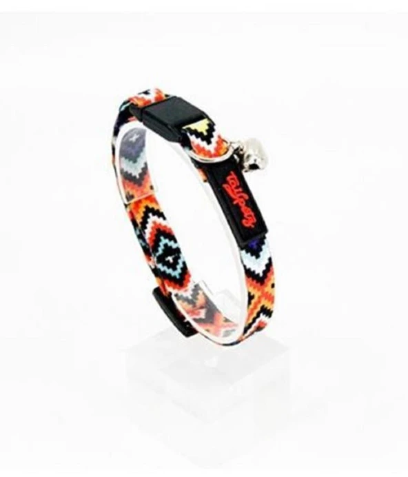 Tailpetz Cat Color Easy & Safety Lock Ethnic Ayarlanır Kedi Boyun Tasması ürün görseli