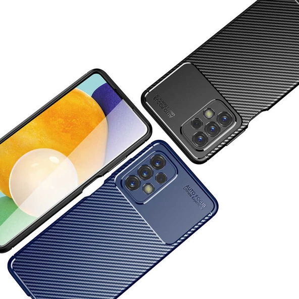 Galaxy A23 Kılıf Zore Negro Karbon Tasarım Silikon Kılıf - Resim 9