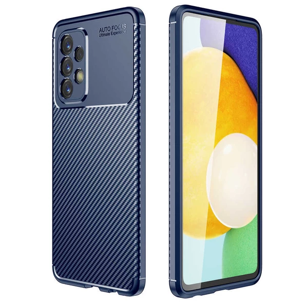 Galaxy A23 Kılıf Zore Negro Karbon Tasarım Silikon Kılıf - Resim 3