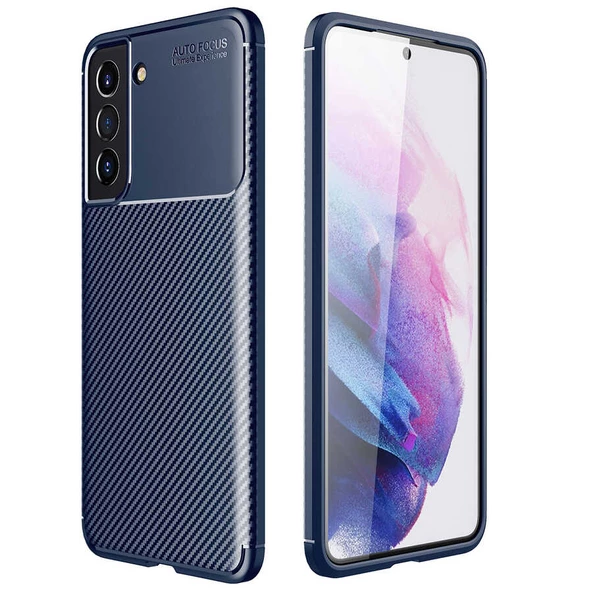 Galaxy S21 FE Kılıf Zore Negro Karbon Tasarım Silikon Kılıf - Resim 3
