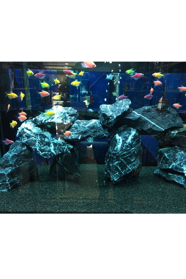 5 kg Gnays Kaya Black angel rock 1.Kalite Doğal Dekoratif Siyah Gnays Kaya - 3