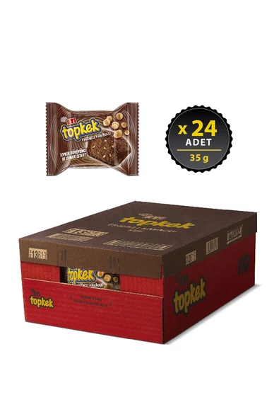 Eti Topkek Fındıklı Kakaolu 35 gr 24lü Kek - 2