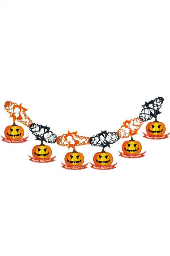 Halloween Cadılar Bayramı Bal Kabağı Figürlü Uzar Süs