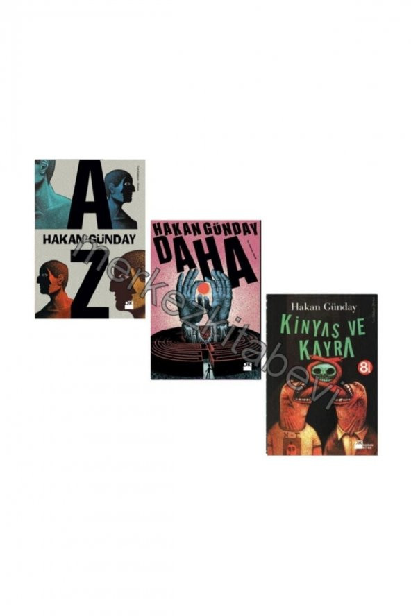 Hakan Günday Seti 3 Kitap Kinyas Kayra Daha Az