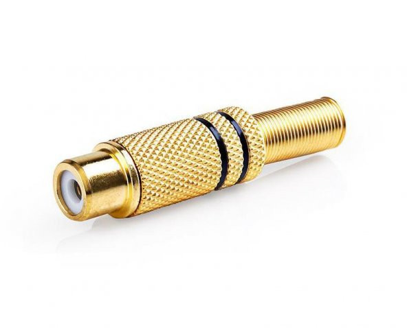 RCA Dişi Gold Jack Siyah