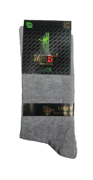 12 li Paket Mert Erkek Bambu Çorap Karışık Renk
