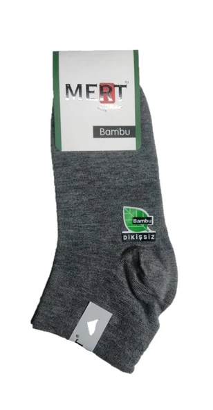 12 li Paket Mert Erkek Bambu Kısa Spor Çorap Karışık Renk