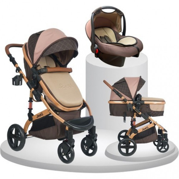 Joell Truva 1712 Travel Sistem Bebek Arabası Gold / Kahve