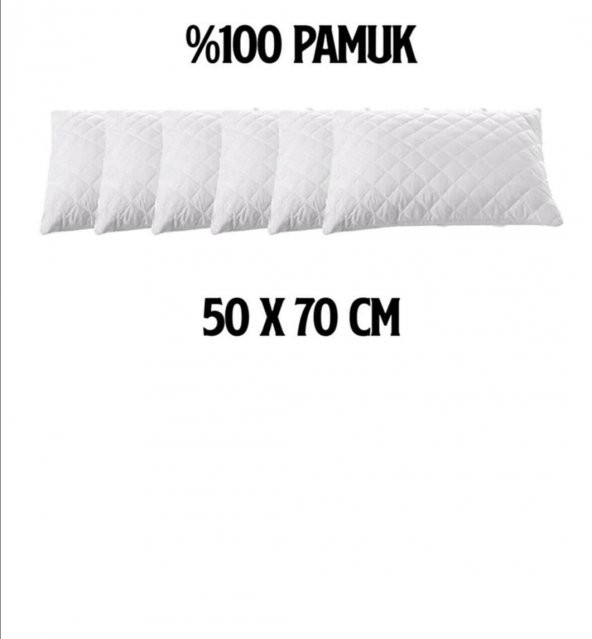 4 ADET Kapitoneli Sıvı Geçirmez Yastık Alezi Yastık Koruyucu Yastık Kılıfı  Pamuklu Beyaz50x70 Cm - 7