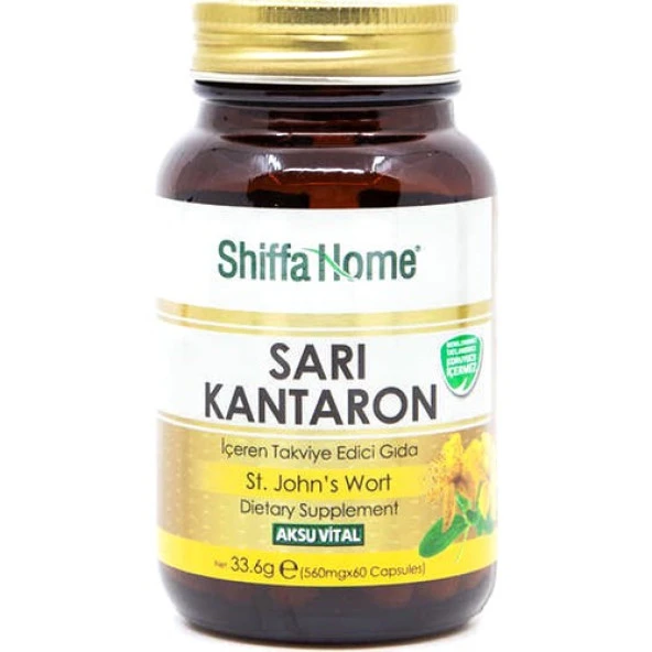 Shiffa Home Sarı Kantaron Kapsül 60 Adet - Resim 3