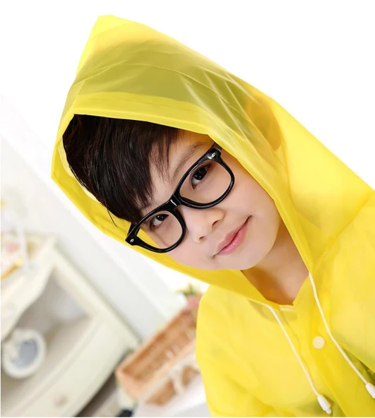 Eva Bordo Pratik Trend Çocuk Yağmurluğu Unisex 8- 12 Yaş Sarı Standart - 2