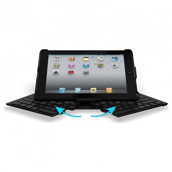 Logitech Fold-Up 9.7" iPad 5. Nesil ve 6. Nesil Uyumlu BT Klavye - 2
