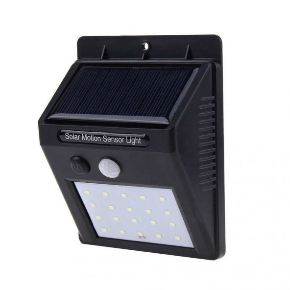 Hareket Sensörlü PIR 20 LED Solar Enerji Su Geçirmez Duvar Lamba - 6