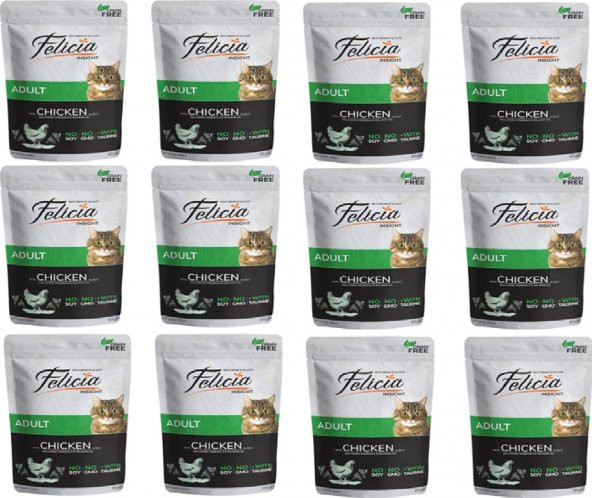 Felicia Tahılsız Tavuklu Yetişkin Kedi Yaş Maması 85 gr x 12 Adet