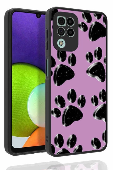 Galaxy M32 Kılıf Desenli Kamera Korumalı Nora Silikon Kapak - 5