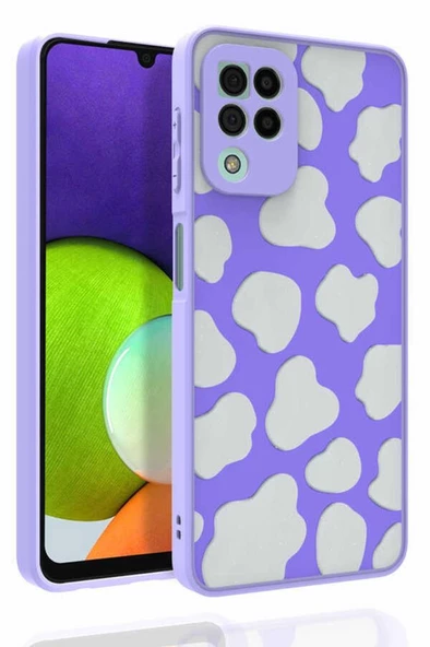 Galaxy M32 Kılıf Desenli Kamera Korumalı Nora Silikon Kapak - 8