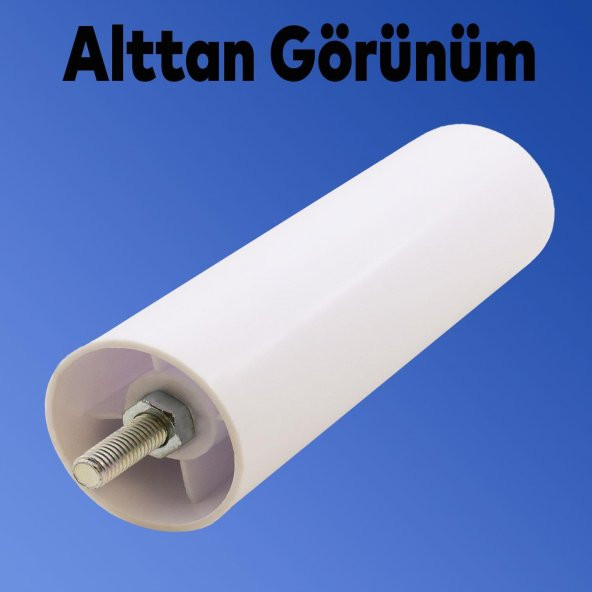 Gizli Mobilya Kanepe Sehpa TV Ünitesi Koltuk Orta Destek Ayağı 12 cm Beyaz Baza Ayak - 5