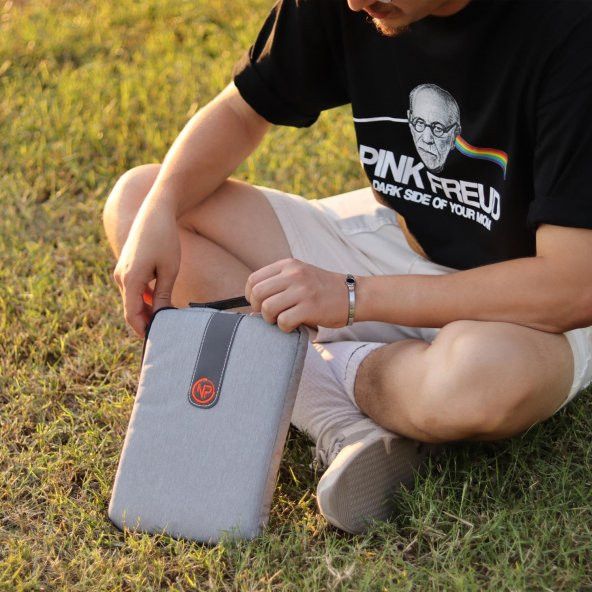 NPO Ace Mini 10" Apple Ipad, Lenovo, Huawei, Samsung Uyumlu Tablet Kılıfı/Çantası-Açık Gri - 9