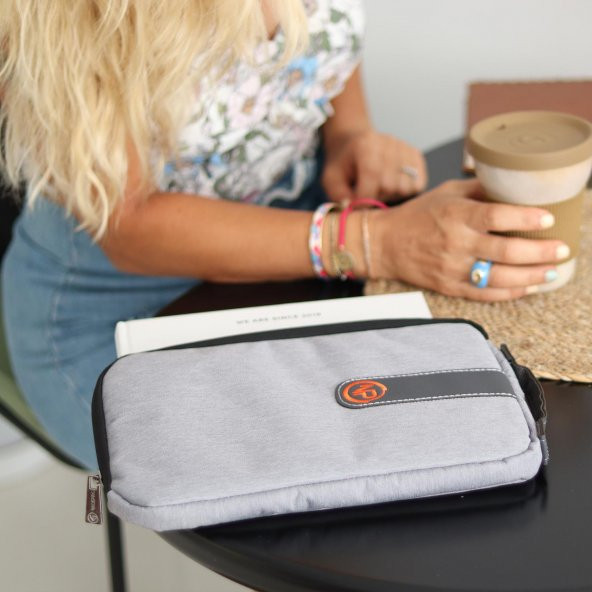 NPO Ace Mini 10" Apple Ipad, Lenovo, Huawei, Samsung Uyumlu Tablet Kılıfı/Çantası-Açık Gri - 10