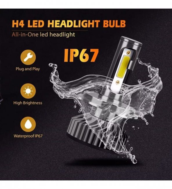 2 Adet Balp PRO CSP H27 Mini Led Xenon Bulut Teknolojisi 55W 8800LM 6500K - 5